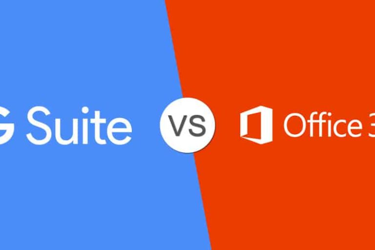 Google office Gsuite vs office 365